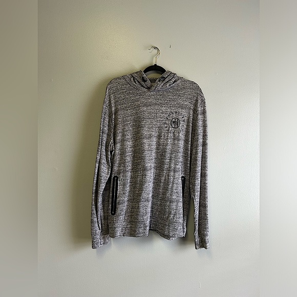 American Eagle Outfitters Active Flex Gray Long Sleeve Hoodie Size Large - Picture 1 of 3